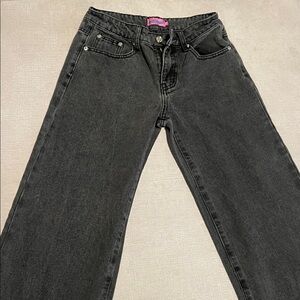 Edikted Charcoal Denim Pants Size XS